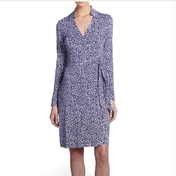 Diane Von Furstenberg DVF Jeanne Full Wrap Dress - Picture 1 of 7
